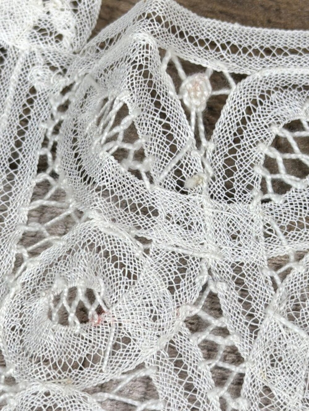 Brussels Belgian Lace Collar Bridal Dress Front Yoke Victorian Cottagecore VTG - Picture 11 of 16